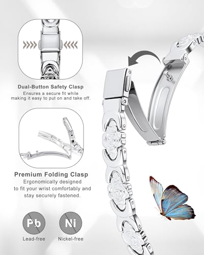Magnetic Bracelets for Women, 99.99% Pure Copper Bracelet, 3800 Gauss, Adjustable Sizing, Women's Bracelets With Built-in Magnets, Gift Packaging, Fashion Jewelry Gift. - color: Silver