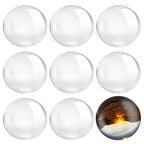 Clear Glass Cabochon 2Inch Round Dome Cabochons 25PCS Transparent Glass Cabochons with Flat Backs Glass Dome for DIY Crafts Photo Pendant Jewelry Making(50MM,25PCS) - size: 50MM,25PCS