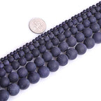 4mm Blue Sandstone Frosted Matte Unpolished Round Spacer Beads for Jewelry Making Strand 15 inch - color: Blue Sandstone, size: 4mm