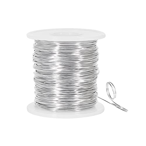 Tenn Well 20 Gauge Jewelry Wire, 328 Feet 0.8mm Bendable Aluminum Craft Wire for Jewelry Making, Beading, Sculpting and Bonsai Training - color: Silver, size: 20 Gauge
