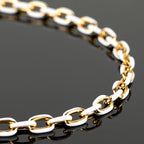 UMAOKANG 2 Meters White Enamel Jewelry Chains Bulk Gold Plated Stainless Steel Chains for Jewelry Making Oil Drip Craft Chain Roll - color: White