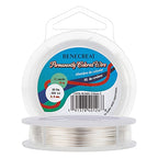 BENECREAT 20 Gauge Wire Jewelry Silver Copper Wire Tarnish Resistant Beading Wire for Craft Jewelry Making, Wreaths, Weaving, Pendant Wrapping, 33 Feet - color: Silver, size: 20-Gauge(33-Feet/11-Yard)