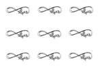 ALIMITOPIA 40pcs Infinity Hope Symbol Connectors Charms Pendants for DIY Necklace Bracelet Jewelry Making Accessories(Antique Silver) - color: Infinity Hope Symbol - Antique Silver