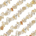MECCANIXITY 220 Pcs Natural Drilled Citrine Chip Gemstone Chips Bulk 5mm to 8mm Dia. Irregular Tumbled Crystal Chip Beads for Jewelry Making Craft Supplies (Yellow) - color: Citrine, size: 5-8mm