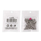 KISSITTY 100-Piece Tibetan Antique Silver European Large Hole Rondelle Spacer Beads 6mm With 3.5mm Hole for DIY Jewelry Craft Making