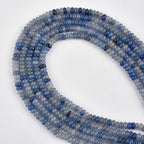 160pcs 4x2mm Natural Blue Aventurine Disk Rondelle Spacer Stone Semi Precious Gemstone Loose Beads for Jewelry Making 15 Inch - color: Blue Aventurine