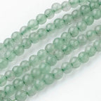 85Pcs Natural Green Aventurine Beads 4mm Round Gemstone Beads Smooth Stone Loose Bead for DIY Bracelets Necklace Earrings Jewelry Making - color: Natural Green Aventurine, size: 4mm