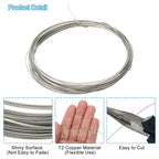 PATIKIL Soft Nickel Silver Wire, 1Pcs 23Gauge/0.6x0.6mm Diameter 6m/19.68ft Square Craft Wire for Jewelry Making Beading Wires Wrapping - size: 23Gauge