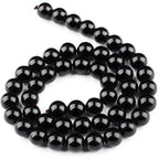 HAAMIIQII 8mm Natural Black Onyx Beads Round Gemstone Loose Beads for Jewelry Making 2 Strands (92-96pcs) - color: Black Onyx, size: 8mm (92-96pcs)
