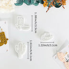 Xaekicr Western Theme Polymer Clay Cutters Set – 3PCS Cowboy Hat Boot Cactus Clay Earring Cutters, Polymer Clay Molds and Tools for DIY Jewelry Making - color: Z color