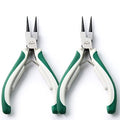 2Pcs Round Nose Pliers Jewelry Fine Round Needle Long Nose Pliers (5-Inch)