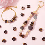 20Pcs Natural Tiger Eye Large Hole Beads, 8x14mm Rondelle Gemstone Spacer Beads 6mm Big Hole for Jewelry Making, Beading Bracelets, Macrame & Hair Braiding - color: Yellow Tiger Eye