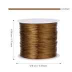 492FT Jewelry Wire 32 Gauge Tarnish-Resistant Copper Beading Wires Roll Bulk for DIY Crafts Jewelry Making, Antique Bronze - color: Antique bronze, size: 0.2mm