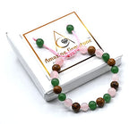 Amazing Gemstone Bracelet for New Mom Manifestation - Green Aventurine Mariyam Jasper Rose Quartz Bracelet Set for Men Women Healing Calming Anxiety Stress Relief Gifts Pulseras Para Hombres Mujer - color: New Moms