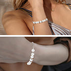 Beebeecraft 1 Box 10 Strand Adjustable Slider Chain Bracelet Stainless Steel 8.6Inch Jewelry Making Chains with Ball Ends for Women Semi Finished DIY
