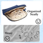 2 Pack Travel Jewelry Case Set – Small Velvet Pouch Organizer for Earrings, Necklaces, Bracelets | Portable Mini Jewelry Bag Holder for Daily Use, Vacation, Bridesmaid Gifts