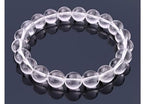 Adabele 1pc Natural Stretch Gemstone Bracelet 8mm (0.31") Bead 7" to 8.5 inch Healing Crystal Energy Quartz Chakra Jewelry Women Unisex Birthday Gift - color: Grade A Clear Crystal, size: 7 inch