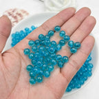 1000PCS 6MM Round Crystal Acrylic Beads Crystal Faceted Beads Spacer Beads for DIY Crafts Jewelry Making, Bracelets Necklaces Wind Chimes Suncatchers Loose Gemstones(64-Deep Blue) - color: 64-Deep Blue, size: 6MM
