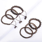 AD Beads Natural Gemstone Round Loose Beads 15" for Bracelet Necklace Earrings Jwelery Making Crafts DIY (4mm, Smoky Quartz) - color: Smoky Quartz, size: 4mm