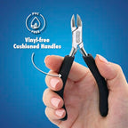 Beadalon Designer Series Round Nose Pliers, Black Vinyl-Free Grips, Stainless Steel, Box Joint, Double Leaf Springs, 4.75 in - color: Black, style: Round Nose