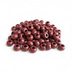 Large Hole Beads for Jewelry Making-100pcs 14mm European Rondelle Spacer Beads,Big Hole Craft for Bracelets(Coffee) - color: Coffee