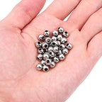 BEADIA Stainless Steel Spacer Beads 6x5mm Round Loose Charm Caps Beads for DIY Jewelry Making 100pcs with 2.5mm Hole - color: 6x5mm 2.5mm