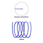 2mm Aluminum Wire - 100 Feet, 12 Gauge, Bendable, Anodized for Sculpting, Jewelry Making, Armature Making - size: 2mm, style: Blue