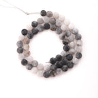 6mm Faceted Natural Cloud Crystal Stone Beads Coin Disc Gemstone Spacer Beads for Jewelry Making DIY Bracelet Necklace - color: Cloud Crystal