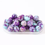 100Pcs Natural Stone 6mm Galaxy Sea Imperial Jasper Round Loose Gemstone Energy Healing Beads Hole Size 1mm DIY Smooth Beads for Bracelet Necklace Earrings Jewelry Making - color: Galaxy Sea Imperial Jasper, size: 6mm