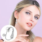 20pcs Clip-on Earring Converters, Easy Open Loop Clips on Earring Backs Converter Components, Hypoallergenic Ear Wire Hooks Components Findings for Non-Pierced Ears- Silver & Gold - color: Silver & Gold-20pcs