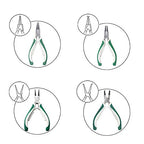 4 Pcs Mini Snap Ring Pliers Set Heavy Duty External/Internal Circlip Pliers with Straight/Bent Jaw for Ring Remover Retaining