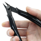 Murtenze 3 Pack 170ii Wire Flush Snips Micro Wire Cutters, Blue Nippers Diagonal Cutters 3D Printer Filament Pliers Tool for Cutting Electronics,Wires(5 Inch, Black) - color: Black
