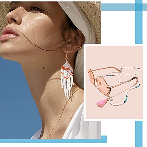 PH PandaHall White Seed Beads, 2000 Pcs 3mm 8/0 Glass Seed Beads Round Small Pony Bead Waist Beads Mini Spacer Beads for Earring Bracelet Necklace Anklet Jewelry DIY Craft Making - color: White-2000 Pcs
