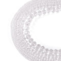 6 Strands Transparent Faceted Glass Beads 3/4/6/8mm Crystal Rondelle Glass Loose Spacer Beads for DIY Bracelet Necklace Wristband Keychain Jewelry Craft Making 2.3~8x2~6mm, Clear - color: 3/4/6/8mm-Clear