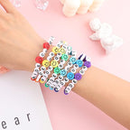 Rainbow Heishi Surfer Bracelets Set for Women Stackable Clay Beaded Bracelets Disc Stretch Preppy Bracelets Layering Colorful Friendship Bracelets Team Cheer Bulk Boho Summer Beach Jewelry Gift - style: ROD