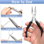 Billbotk Chain Nose Pliers For Jewelry Making, Flat Nose Jewelry Pliers, Craft Pliers For Jewelry Making - style: Chain Nose Pliers