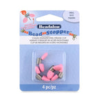 Beadalon Bead Stopper, Small, Pink Tips, 4 pc - size: Small, 4 pc