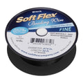 Soft Flex 21 Strand Beading Wire - Fine 0.14 Diameter - 30 Feet Design Wire - style: Black Nylon