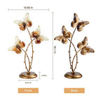 Gold Butterfly Jewelry Organizer Stand Display Earring Organizer Necklace Holder Stand Rack Jewelry Tower Metal Jewelry Stand Wedding Earring, Necklace Ring Jewelry Tree Home Decoration Gift for Woman - style: Butterfly