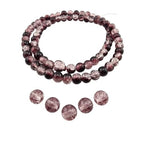 DandS ltd Crackle Lampwork Glass Beads for Jewelry Making, Hematite Quartz, Vibrant DIY Bracelets, Necklaces, Beading Supplies & Craft Kits for Handmade Jewelry, 80pcs 0.39 inch (10mm), #J263-10 - color: Hematite Quartz