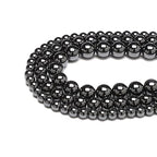 35pcs 10mm Natural Black Hematite Gemstone Beads Energy Healing Crystal Round Loose Stone Beads for Jewelry Making, DIY Bracelets Necklaces - color: Black Hematite, size: 10mm