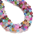 JM Design Multi-Color Mystic Mermaid Glass Beads,10mm Matte Round Crystal Loose Beads,15.5" Strand Synthetic Glitter Frosted Gemstone Stone for Jewelry Making Craft DIY Necklace Bracelet Key Chain - size: 10mm