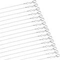 PAXCOO 30 Pack Bulk Necklace Chain Silver Plated Necklace Snake Chains for Jewelry Making, 1.2 mm (20 Inches) - size: 20 Inches