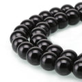 90pcs Adabele Natural Black Obsidian Healing Gemstone 4mm (0.16 inch) Small Round Beads Gem Stone Spacer for DIY Craft Jewelry Making GY24-4 - color: Obsidian, size: 4mm (90pcs/1 Strand)