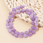 8mm Faceted Natural Amethyst Stone Loose Round Semi Gemstone Beads for Bracelet Necklace Jewelry DIY Making - color: Amethyst-1