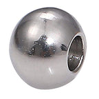 BEADIA Stainless Steel Spacer Beads 4x3mm Round Loose Charm Caps Beads for DIY Jewelry Making 100pcs with 1.5mm Hole - color: 4x3mm 1.5mm