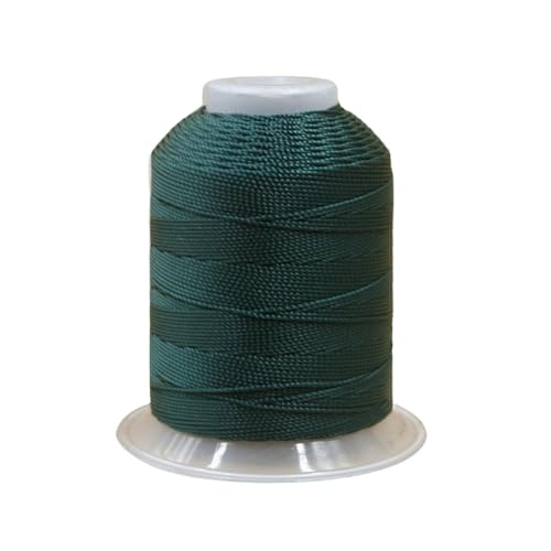 0.8mm 270 Yards Twisted Silk Cord Trim 3-Ply Twine Thread Braided Polyester String for DIY Crafts,Macrame, Pendants,Jewelry,Friendship Bracelets,Necklaces（Dark Green） - color: Dark Green, size: 0.8MM