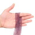 2mm Quartz Crystal Round Beads Faceted Glass Beads Loose Spacer Beads for DIY Bracelet Jewelry Making Supplies Accessories (Light Purple) - color: Light purple
