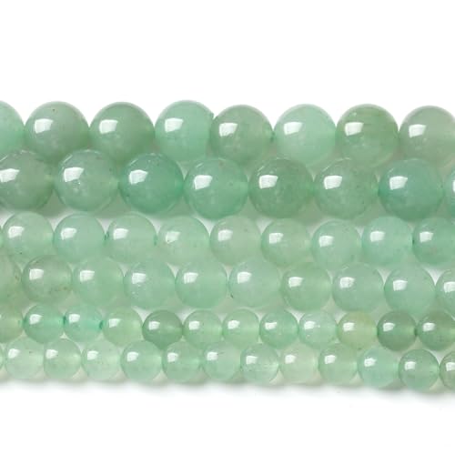 Green Dongling Stone Beads for Jewelry Making DIY Bracelet Necklace Jewelry Making 1 Strand 15.5inch 31PCS 12MM - color: Green Dongling stone, size: 12MM