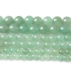Green Dongling Stone Beads for Jewelry Making DIY Bracelet Necklace Jewelry Making 1 Strand 15.5inch 31PCS 12MM - color: Green Dongling stone, size: 12MM